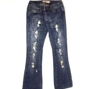 T Five Bootcut Distressed Jeans Size 3